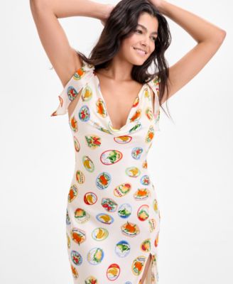 Women's Allexina Printed Tie-Shoulder Dress