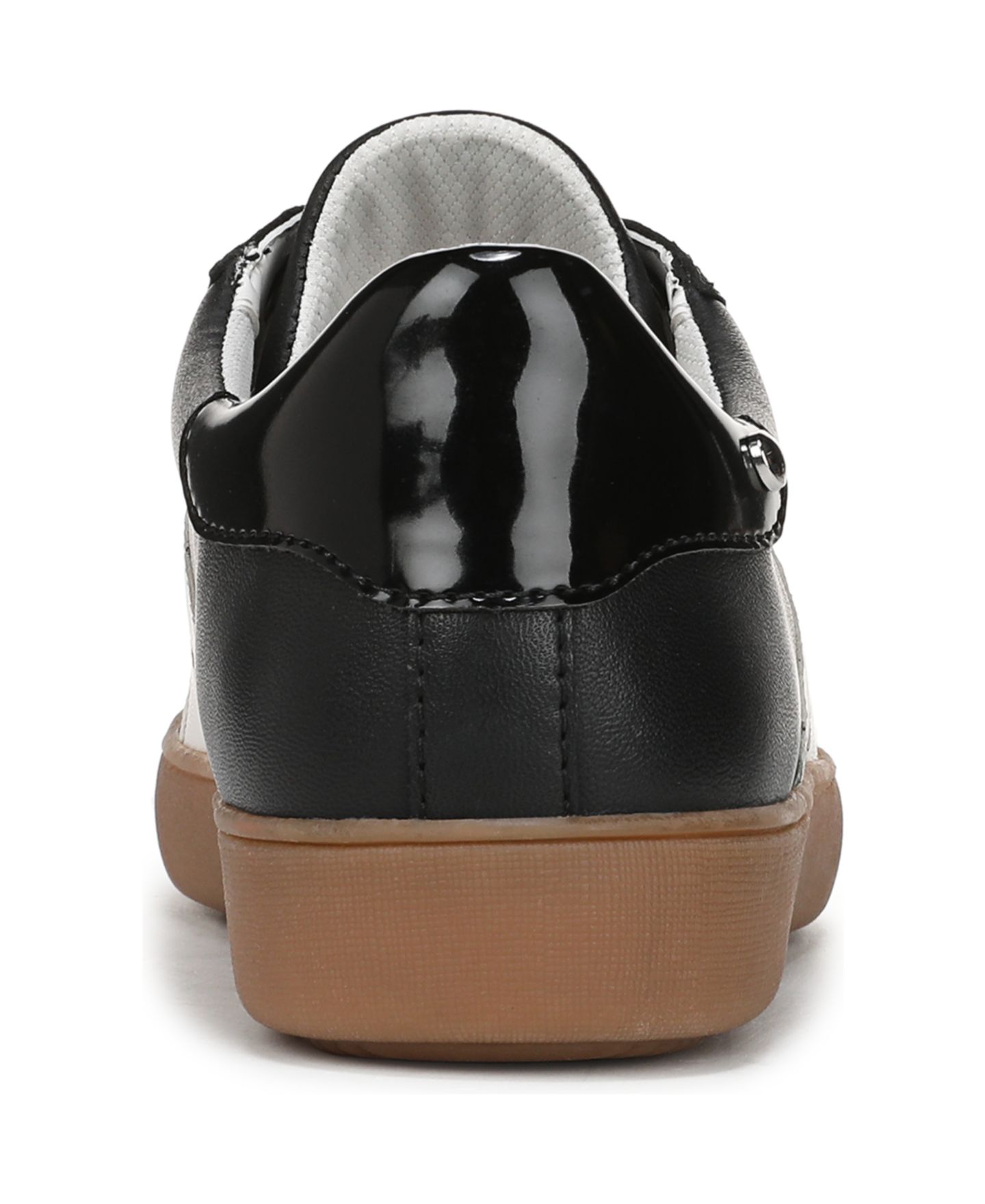 Женские кроссовки Naturalizer Medina Round Toe Lace Up, цвет: Чёрный / Белый кожаный — фото 3