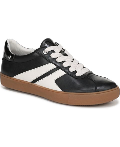 Женские кроссовки Naturalizer Medina Round Toe Lace Up, цвет: Чёрный / Белый кожаный