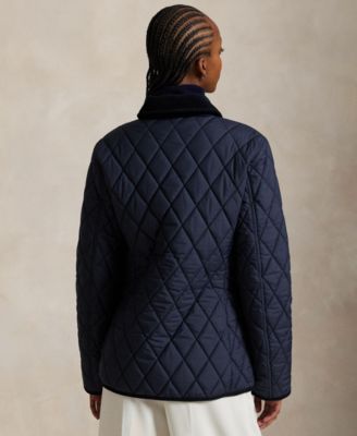 Women's Corduroy-Trim Quilted Barn Jacket