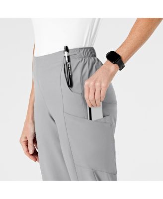 Petite W123 Flat Front Cargo Scrub Pant