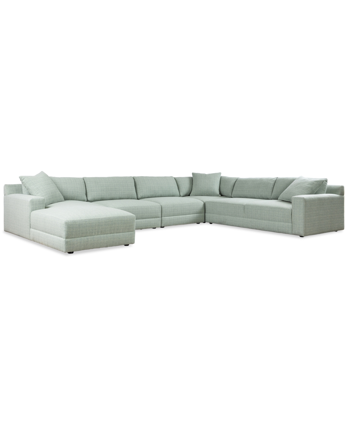 Macy's Mayela 5-pc. Fabric Chaise Sectional, Exclusively At