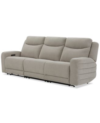 Kristyan 3-Pc. Fabric Sofa with 3 Power Recliners, Exclusively at Macy's 