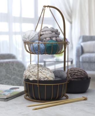 Gourmet Basics Aztec 2-Tier Basket