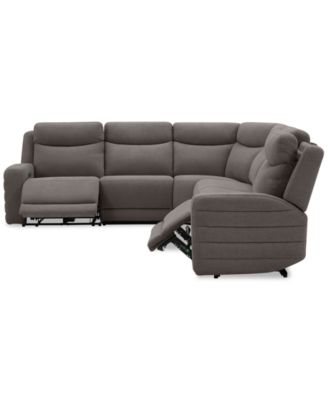 Kristyan 6-Pc. Fabric Sectional with 3 Power Motion Chairs, Exclusively at Macy's