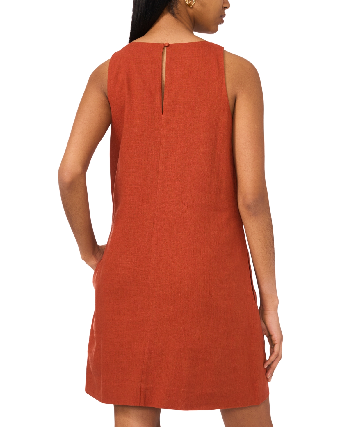 Msk Women's Mini Sleeveless Shift Dress