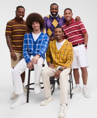 Men's Argyle Crewneck Sweater, Exclusively at Macy's
