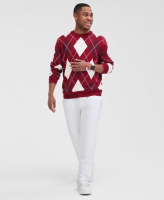 Men's Argyle Crewneck Sweater, Exclusively at Macy's