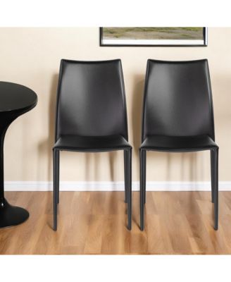 Set of 2 All Stacking Chairs for Dining Room Office or Event Seating