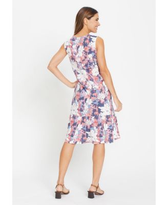 Women's Sleeveless Floral Camo Dress