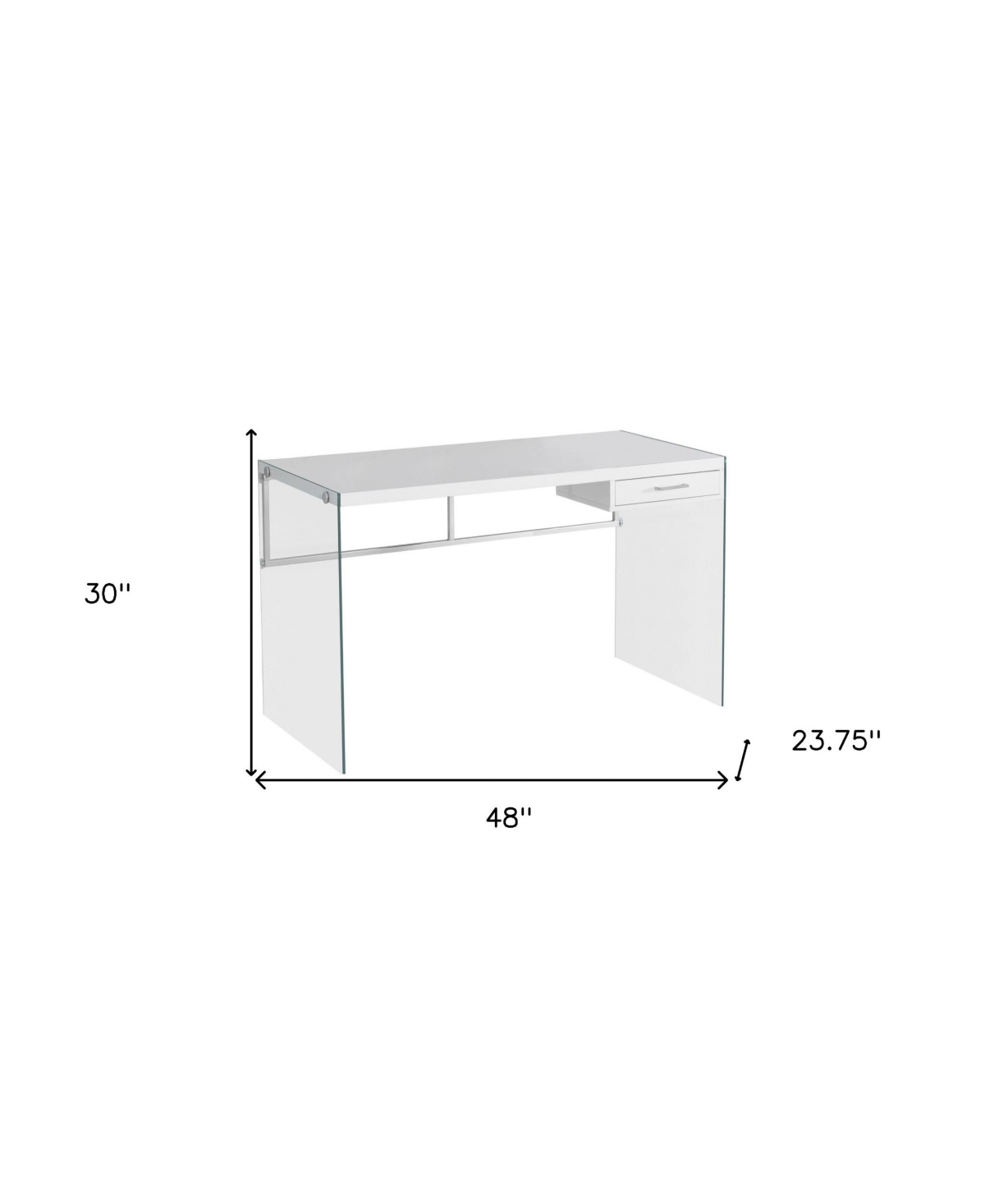 Contemporary Computer Desk with Storage – Ideal for Home Office Setup