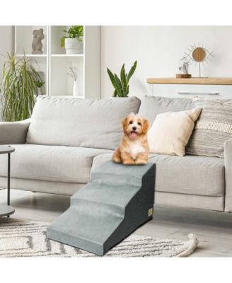 3-Step Non-Slip Sponge Dog Stairs for Small Dogs