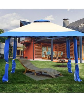 13 x 13 Feet Pop Up Gazebo Tent with Carry Bag for Patio Garden