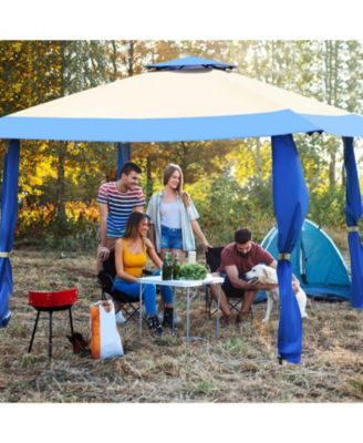 13 x 13 Feet Pop Up Gazebo Tent with Carry Bag for Patio Garden