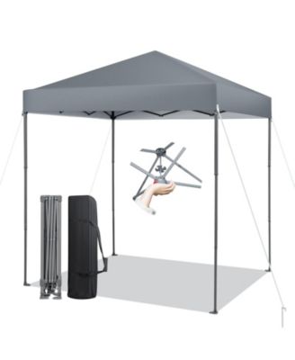 6.6 x 6.6 Feet Outdoor Pop-up Canopy Tent with UPF 50+ Sun Protection