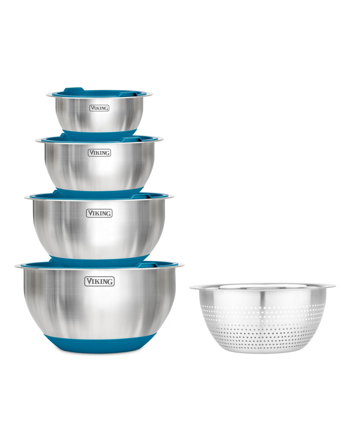 Viking 9 Pc Stainless Steel Bowl Set With Strainer