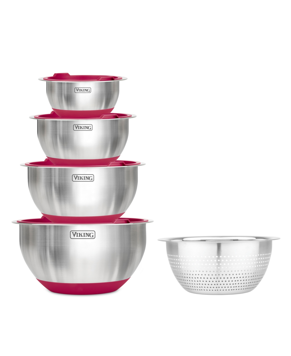 Viking 9 Pc Stainless Steel Bowl Set With Strainer