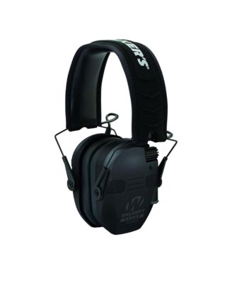 Walker's Razor Quad Electronic Muffs for Hunters and Shooters Black Large