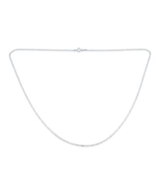 Thin Flat Mariner Anchor Link Chain 2MM Strong Necklace .925 Sterling Silver