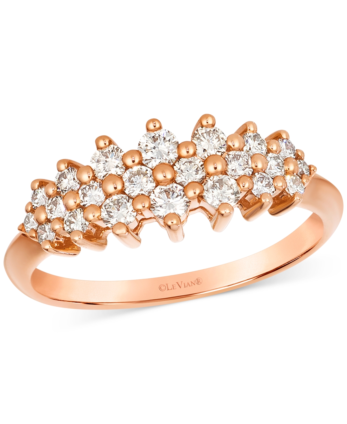 Nude Diamond Ring (1/2 ct. t.w.) in 14k Rose Gold - Rose Gold