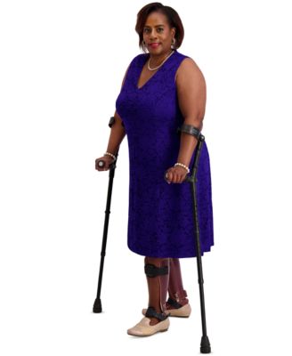 Women's Sleeveless Lace Fit & Flare Dress, Regular & Plus Sizes 