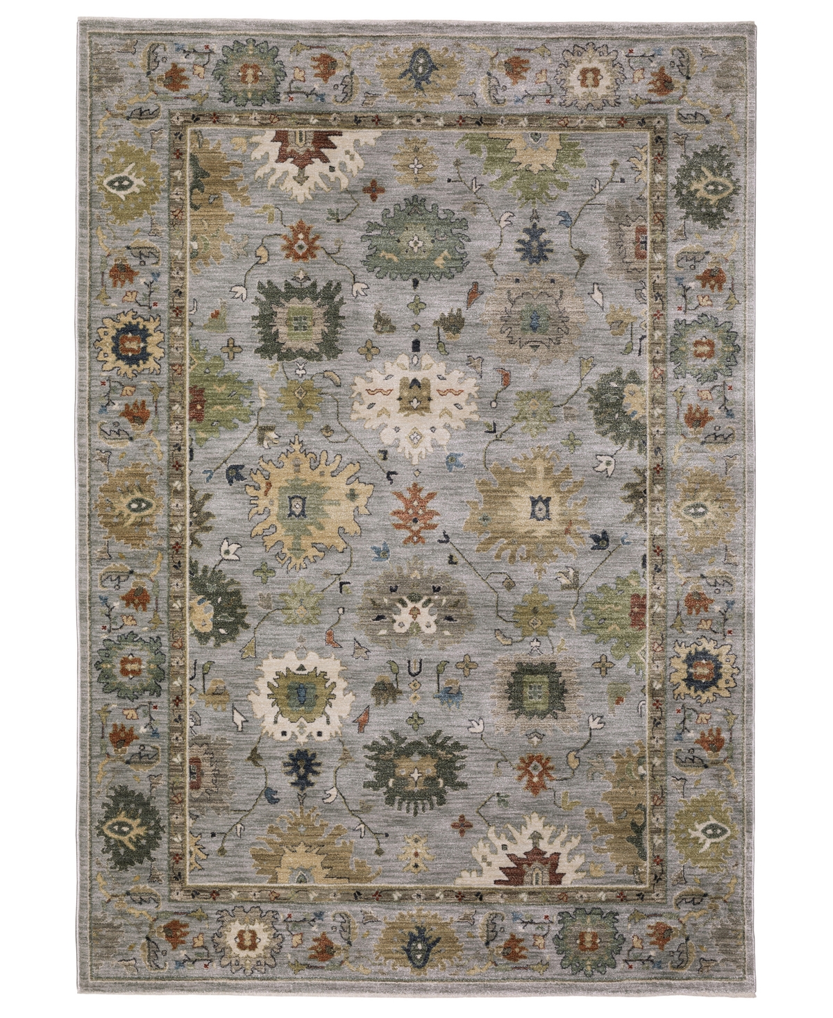 Oriental Weavers Eliana Eli03 2'3''x7'6'' Runner Area Rug In Gray