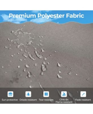 10 x 10 Feet Outdoor Pergola with Retractable Canopy and Metal Columns