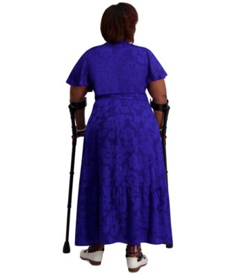 Flutter-Sleeve Smock-Waist Dress, Regular & Plus 