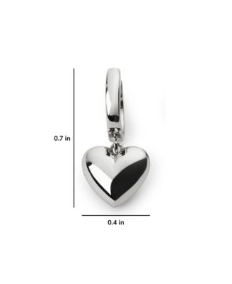 Puffed Heart Hoops - Jessica