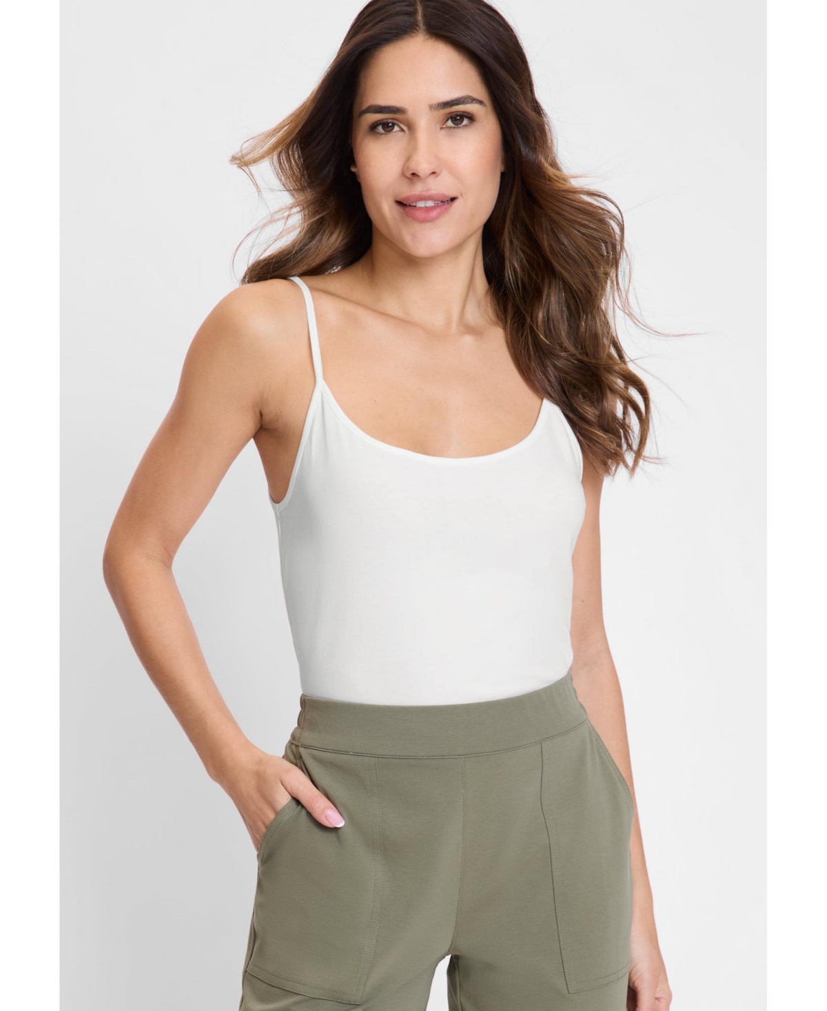 Women's Spaghetti Tank - Off white