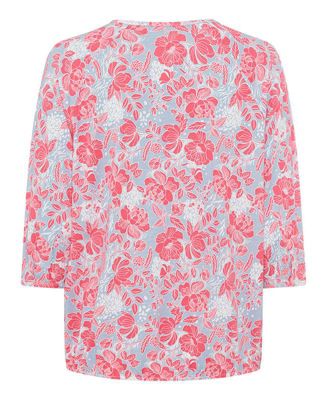 Women's Prairie Floral Keyhole Neck T-Shirt