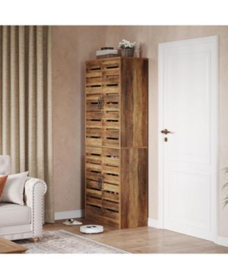 9-Tier Shoe Cabinet Set of 2, 70.8" Tall Shoe Storage Cabinet with Adjustable Shelves for Entryway, Hallway, Closet, Living Room