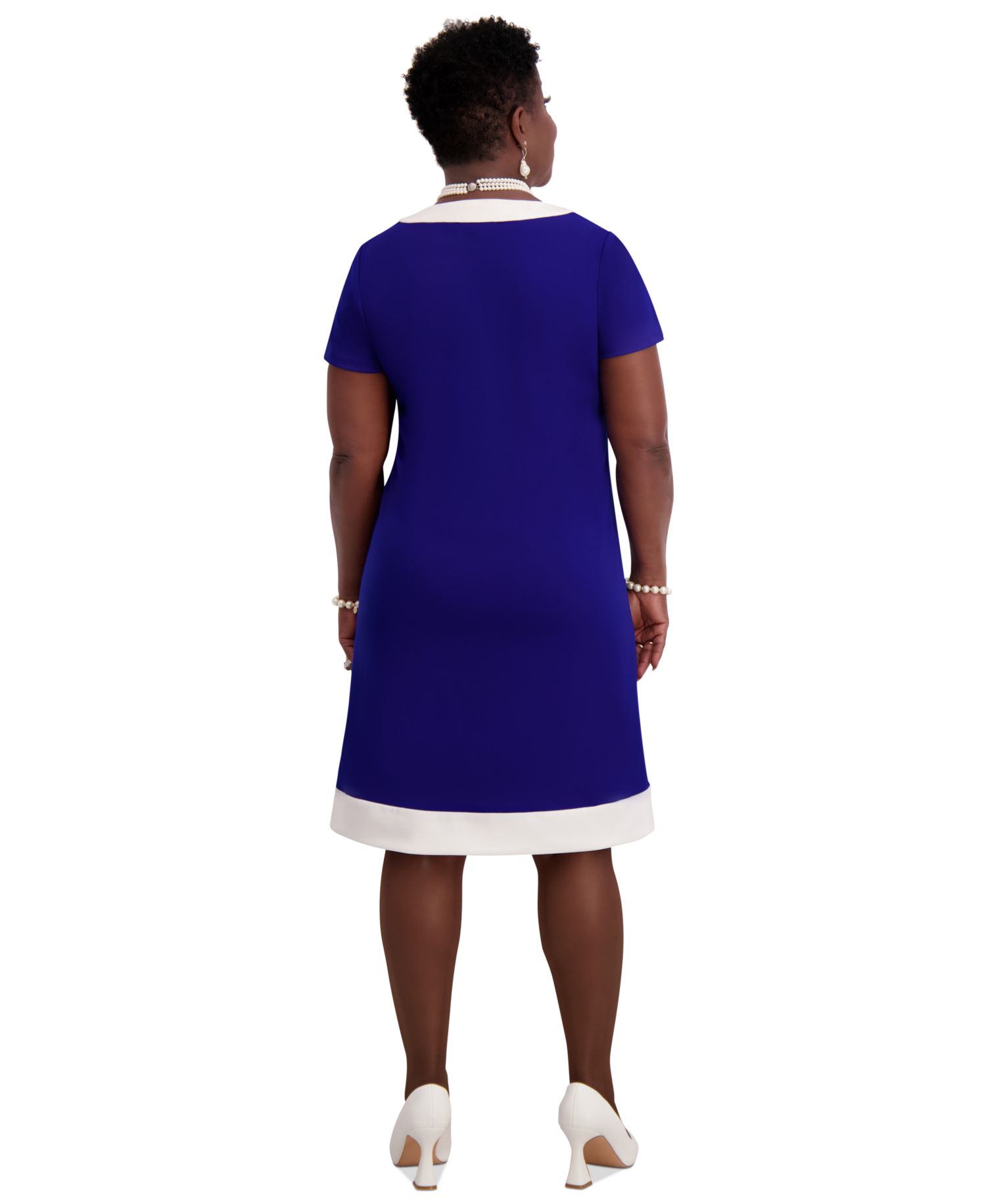 Women's Cap-Sleeve Framed Dress, Regular & Plus Sizes