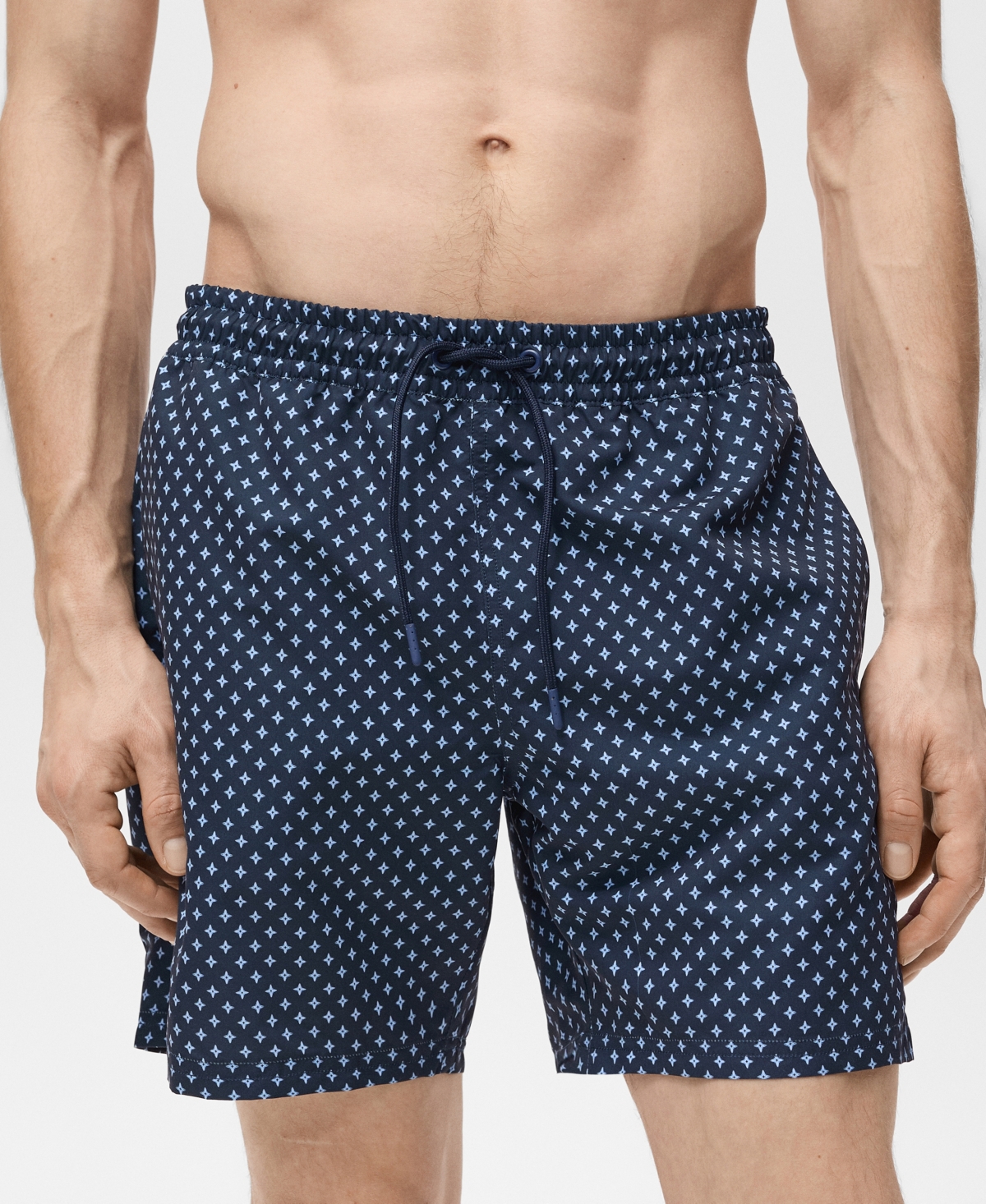 Mango Men's Geometric-print Swim Trunks
