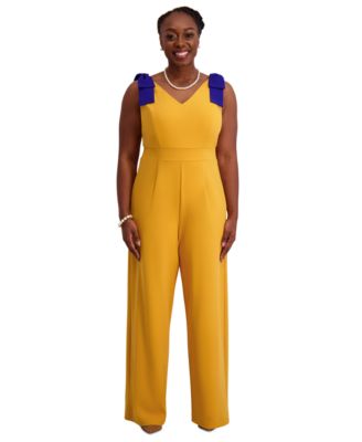 Women's Tie-Strap Jumpsuit, Regular & Plus Size