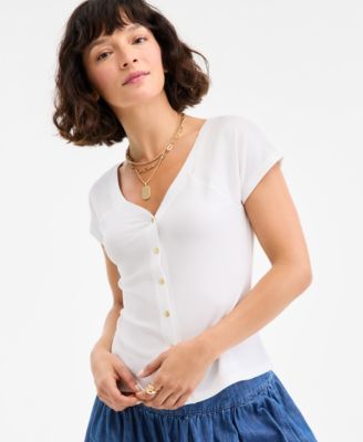 On 34th - Women's Snap-Front T-Shirt