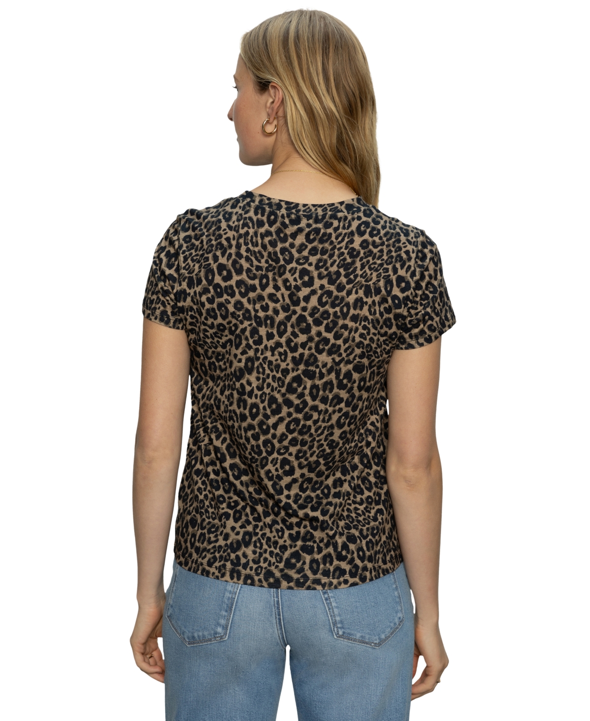 Sanctuary Perfect Short Sleeve Tee In French Kitty In Black