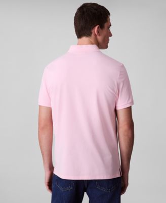 Men's Regular-Fit Smooth Cotton Monogram Logo Polo Shirt