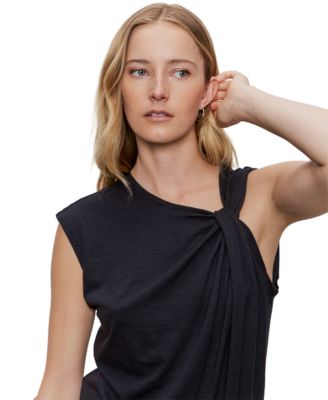 (取寄) サンクチュアリ レディース ソー ツイステッド マッスル ティー Sanctuary women So Twisted Muscle Tee White So Twisted Muscle Tee