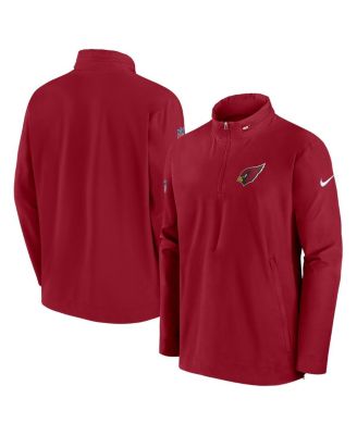 Nike - Men's Cardinal Arizona Cardinals Sideline Coach Half-Zip Jacket