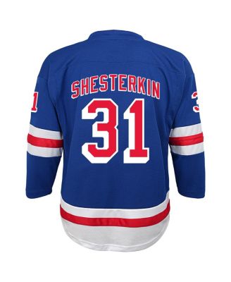 Big Boys and Girls Igor Shesterkin Blue New York Rangers Home Replica Player Jersey