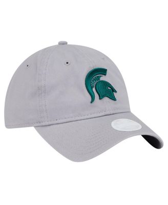 Women's Gray Michigan State Spartans Logo 9TWENTY Adjustable Hat