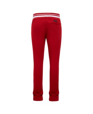 Men's Cardinal Arkansas Razorbacks Script Tail Fleece Sweatpants