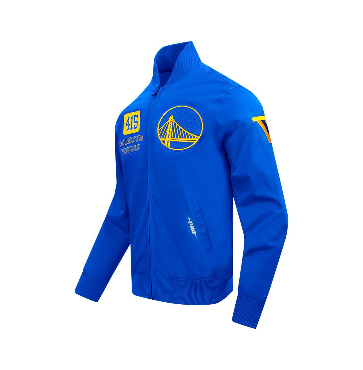 Мужская куртка Pro Standard Royal Golden State Warriors Area Code Full-Zip — фото 3
