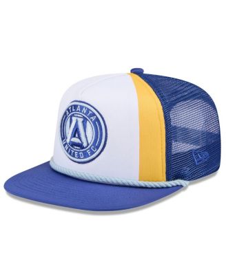 Men's White Atlanta United FC 2024 Jersey Hook A-Frame Trucker 9FIFTY Snapback Hat