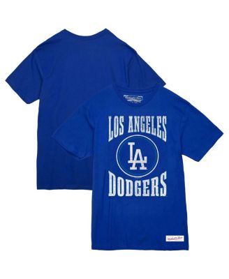 Mitchell & Ness - Men's Royal Los Angeles Dodgers Arched Logo Slub T-Shirt