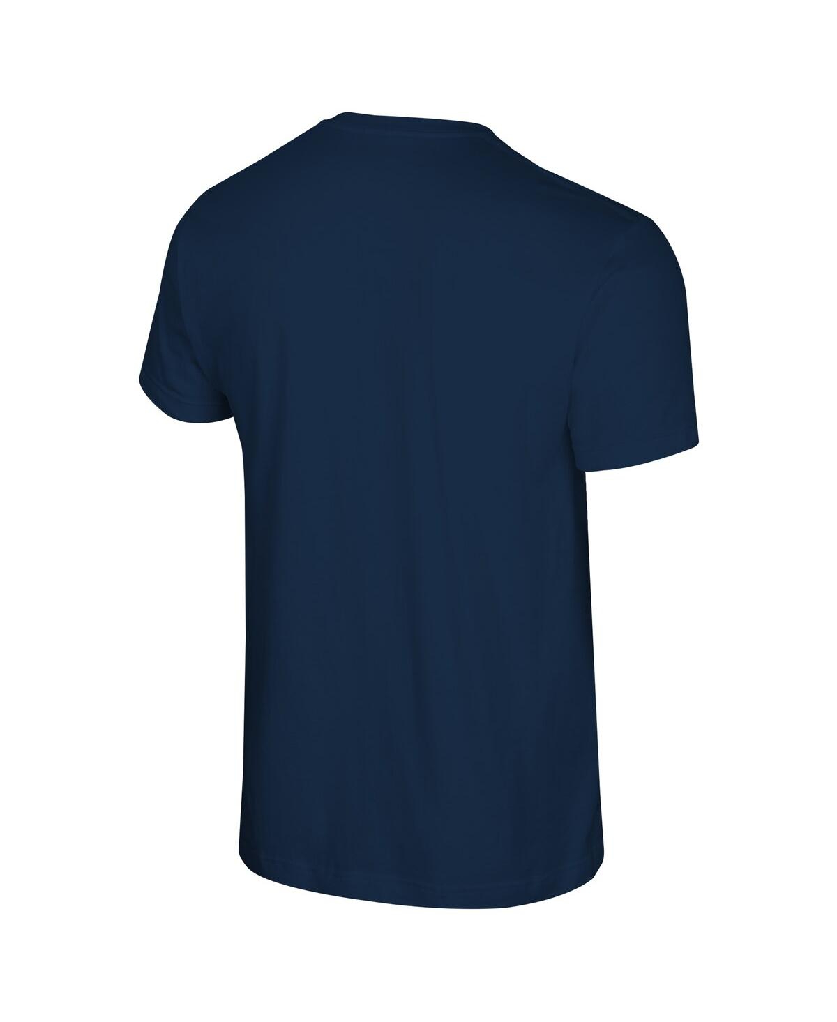 STADIUM ESSENTIALS MEN'S AND WOMEN'SÂ PAIGE BUECKERS NAVY DALLAS WINGS 2025 WNBA DRAFT 1ST OVERALL PICK VERBIAGE T-SHIR 