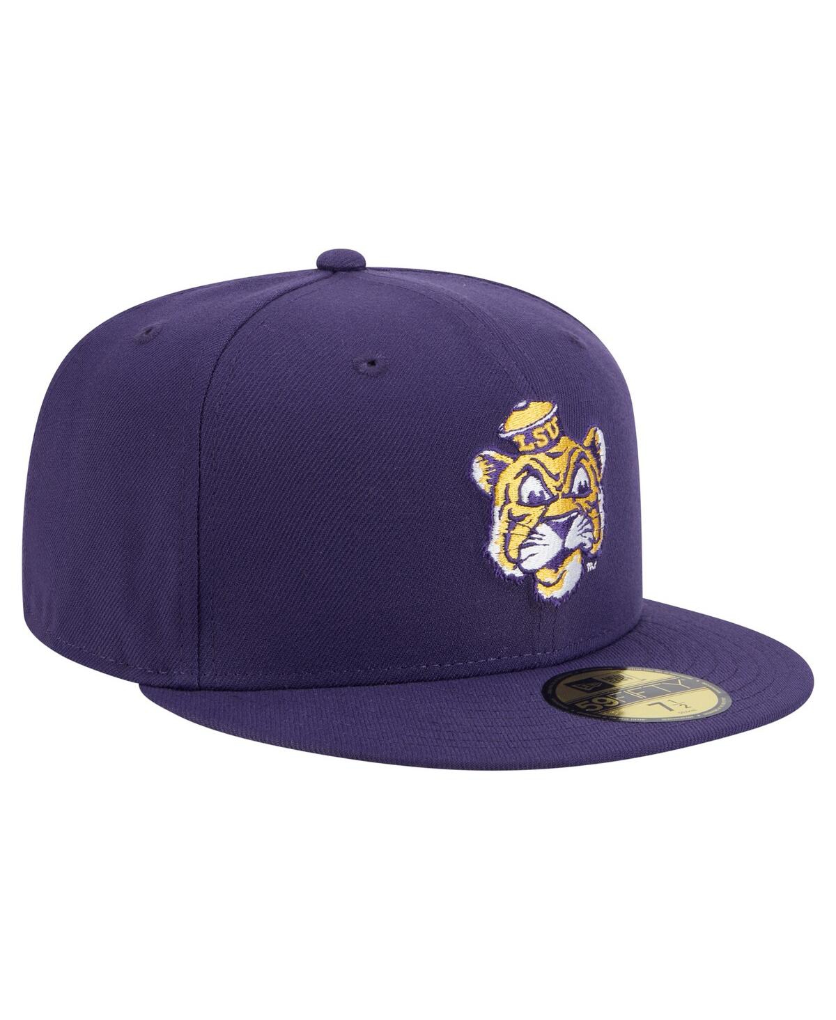 Shop New Era Men's Purple Lsu Tigers Vault 59fifty Fitted Hat