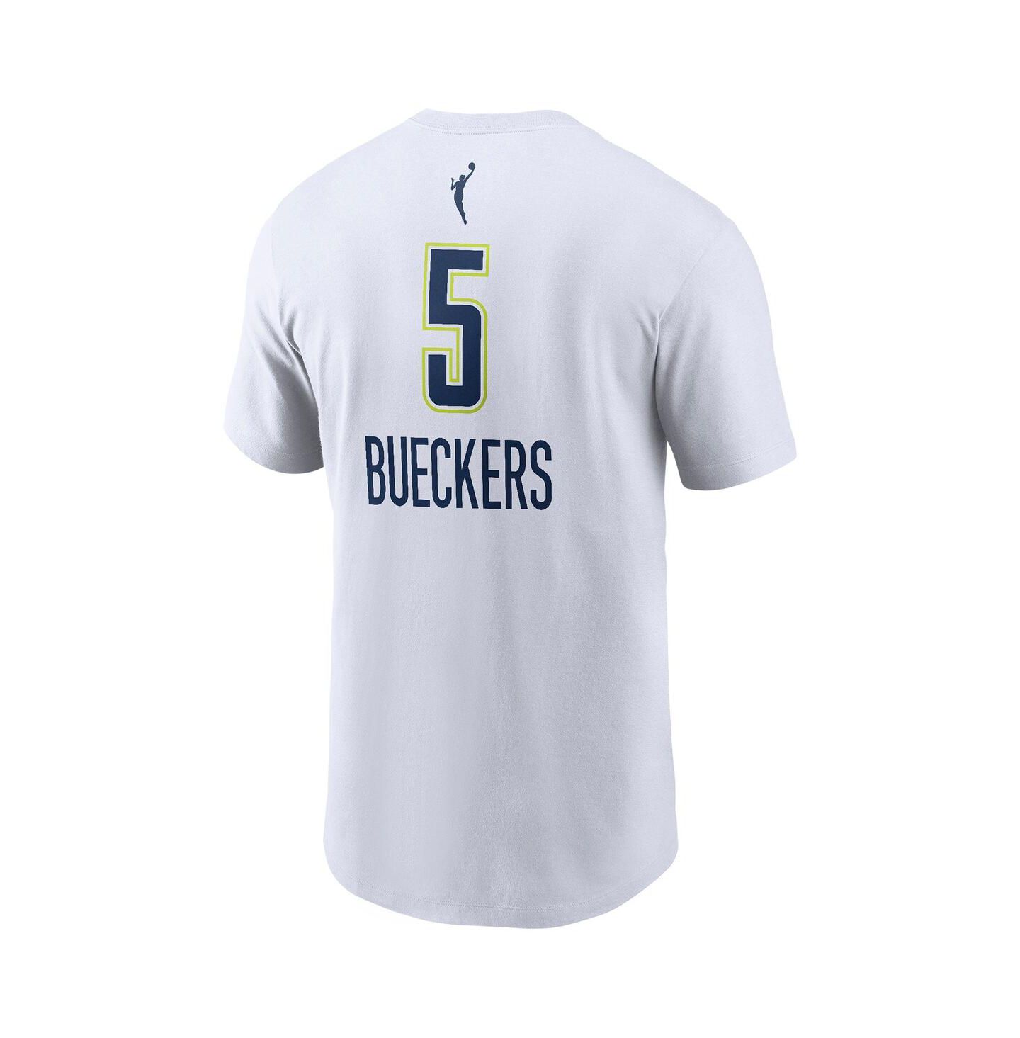 Мужская футболка Nike Paige Bueckers White Dallas Wings 2025 WNBA Draft Heroine Edition Name & Number — фото 3