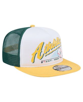 Big Boys and Girls White Athletics Retro 9FIFTY Snapback Hat